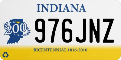 IN license plate 976JNZ