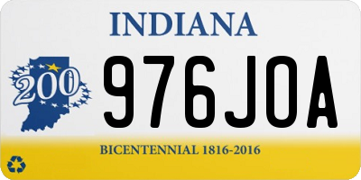 IN license plate 976JOA