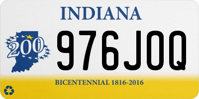 IN license plate 976JOQ