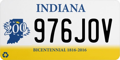 IN license plate 976JOV