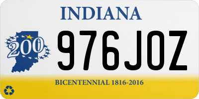 IN license plate 976JOZ