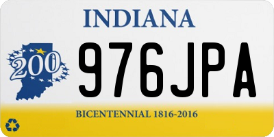 IN license plate 976JPA