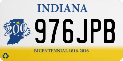 IN license plate 976JPB