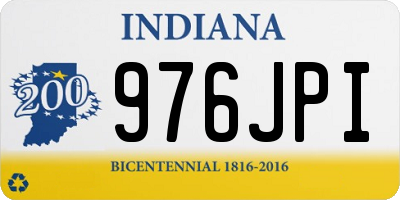 IN license plate 976JPI