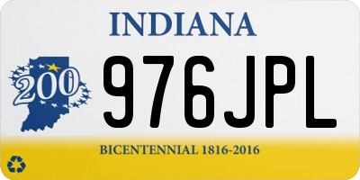 IN license plate 976JPL