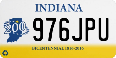 IN license plate 976JPU