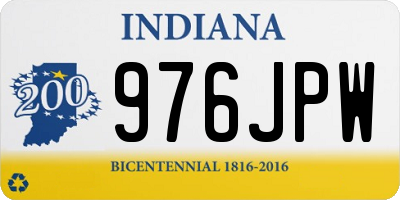 IN license plate 976JPW