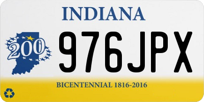 IN license plate 976JPX