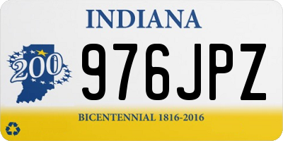 IN license plate 976JPZ