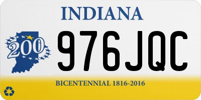IN license plate 976JQC