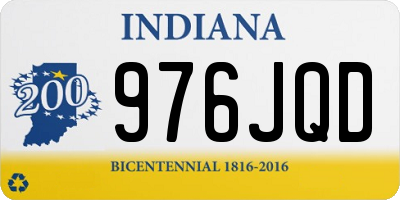 IN license plate 976JQD