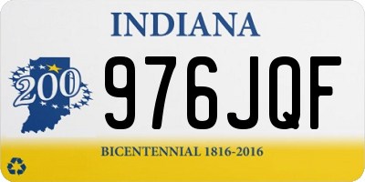 IN license plate 976JQF