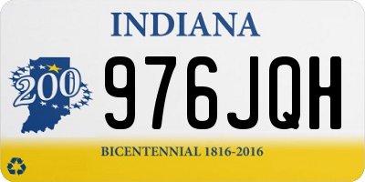 IN license plate 976JQH