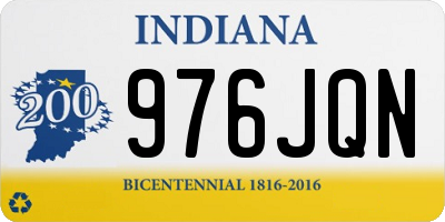 IN license plate 976JQN