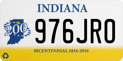 IN license plate 976JRO