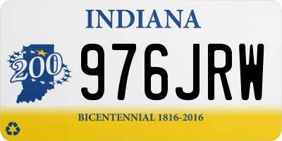 IN license plate 976JRW