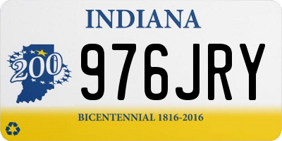 IN license plate 976JRY