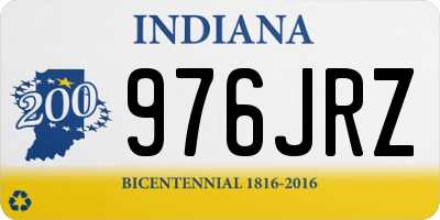 IN license plate 976JRZ