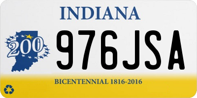 IN license plate 976JSA