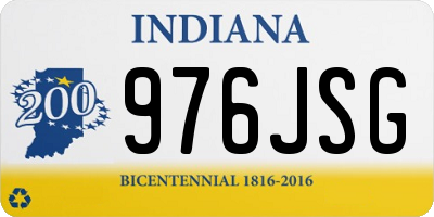 IN license plate 976JSG