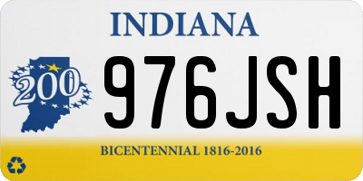 IN license plate 976JSH