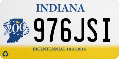 IN license plate 976JSI