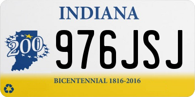IN license plate 976JSJ