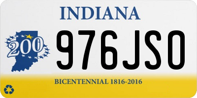 IN license plate 976JSO