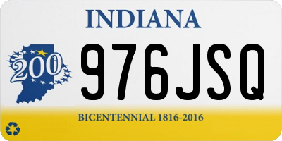 IN license plate 976JSQ