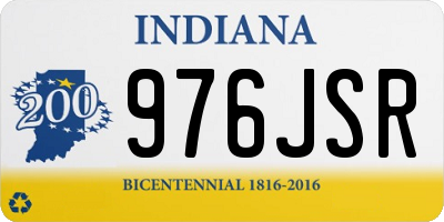 IN license plate 976JSR