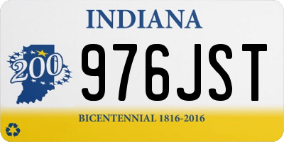 IN license plate 976JST