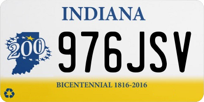 IN license plate 976JSV