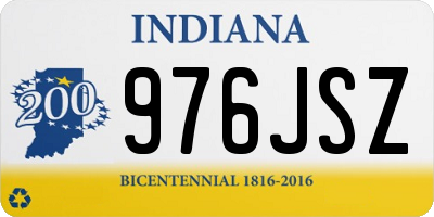 IN license plate 976JSZ