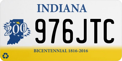IN license plate 976JTC