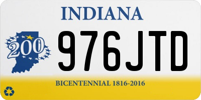 IN license plate 976JTD