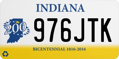 IN license plate 976JTK