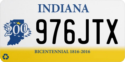 IN license plate 976JTX