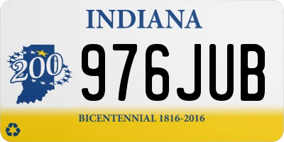IN license plate 976JUB