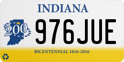 IN license plate 976JUE