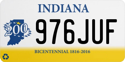 IN license plate 976JUF