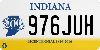 IN license plate 976JUH