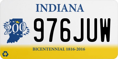 IN license plate 976JUW