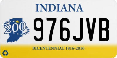 IN license plate 976JVB