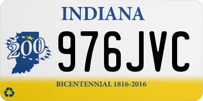 IN license plate 976JVC