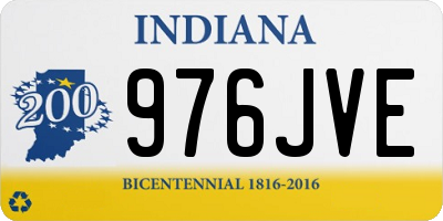 IN license plate 976JVE