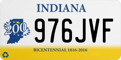 IN license plate 976JVF