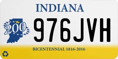IN license plate 976JVH