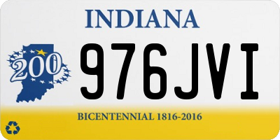 IN license plate 976JVI
