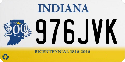 IN license plate 976JVK