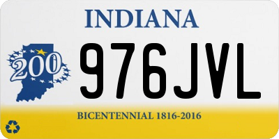 IN license plate 976JVL